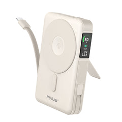 Rixus RXPB77C MagSafe Kompatible Powerbank 10000 mAh 35W Beige