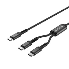 Rixus RXUC12 2-in-1 USB-C-auf-Dual-USB-C-Splitterkabel 140W