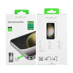 Rixus Clear HD Full Curved Edge Tempered Glass für Samsung Galaxy A27