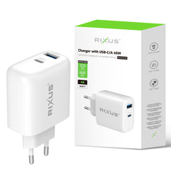 Rixus RXHC03D Ladegerät mit USB-C/A 45W (Thekendisplay 02)