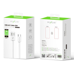 Rixus RXUC15ACD USB-A/C Kabel 12W (Thekendisplay 02)