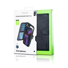 Rixus Duo Magnetisches abnehmbares Wallet für Apple iPhone 17 Pro, 18 Pro Schwarz