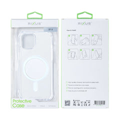 Rixus Anti-Burst Case With MagSafe Compatible For Apple iPhone 14