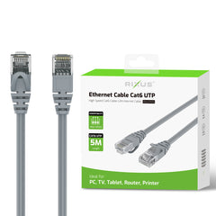 Rixus RXUTP05 Ethernet-Kabel Cat 6 UTP 5 Meter