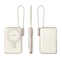 Rixus RXPB29 Magnetische Powerbank 10.000 mAh mit integriertem USB-C-Kabel