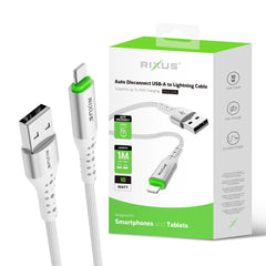 Rixus RXUC21AL USB-A auf Lightning Kabel mit automatischer Trennung
