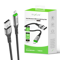 Rixus RXUC22AL Auto-Disconnect USB-A-auf-Lightning-Kabel