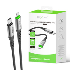 Rixus RXUC22L USB-C-auf-Lightning-Kabel mit automatischer Trennung