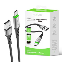 Rixus RXUC22AC USB-A-auf-USB-C-Kabel mit automatischer Trennfunktion