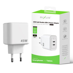 Rixus RXHC45 GaN Dual-USB-C-Netzteil