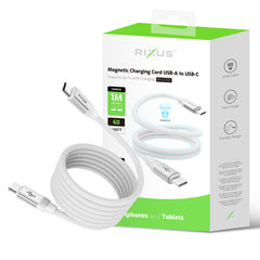 Rixus RXUC59C Magnetisches Ladekabel USB-C auf USB-C