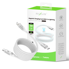 Rixus RXUC59L Magnetisches Ladekabel USB-C auf Lightning