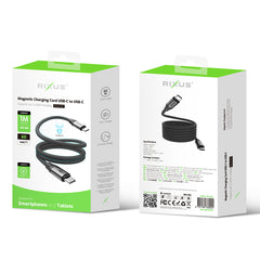 Rixus RXUC61C Magnetisches Ladekabel USB-C auf USB-C
