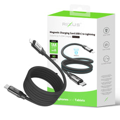 Rixus RXUC61L Magnetisches Ladekabel USB-C auf Lightning
