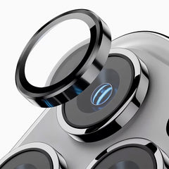 Rixus For iPhone 13, 13 Mini Metal Shield Camera Tempered Glass