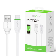 Rixus RX2017AC Datenkabel zum Synchronisieren und schnellen Laden USB auf Typ-C