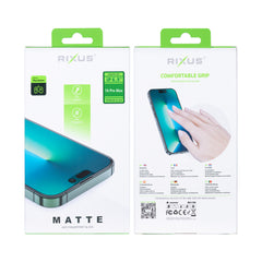 Rixus Für iPhone 16 Pro Max Mattiertes Tempered Glass