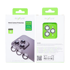 Rixus Für iPhone 16 Pro, 16 Pro Max Metallschutz Kamera Hartglas