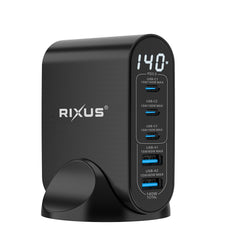 Rixus RX140 GaN-Netzteil mit Digitalanzeige