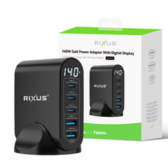 Rixus RX140 GaN-Netzteil mit Digitalanzeige