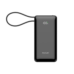 Rixus RXPB01B Powerbank mit integriertem Handschlaufenkabel