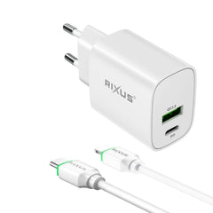 Rixus RX90L Adapter mit USB-C-auf-Lightning-Kabel