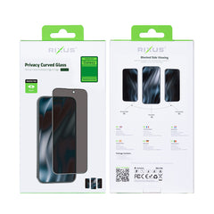 Rixus Privacy Full Curved Edge Tempe Glass für Samsung Galaxy A16, A17, A26
