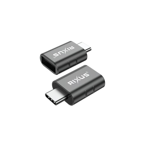Rixus RXOTG02 USB-C auf USB-A OTG Adapter (2er-Pack)