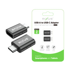 Rixus RXOTG02 USB-C auf USB-A OTG Adapter (2er-Pack)
