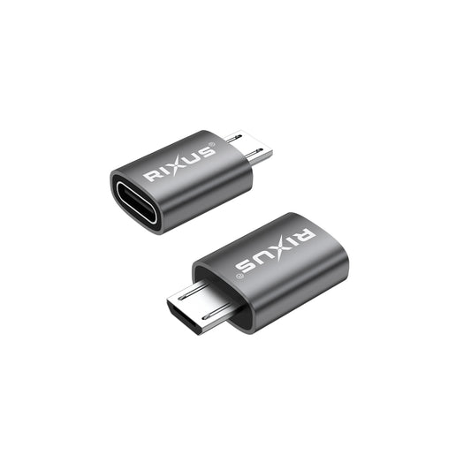Rixus RXOTG05 Micro-USB-auf-USB-C-OTG-Adapter (2er-Pack