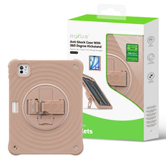 Rixus RXTC08 Anti Shock Case For iPad 7, 8, 9 10.2" (2019, 2020, 2021) Latte