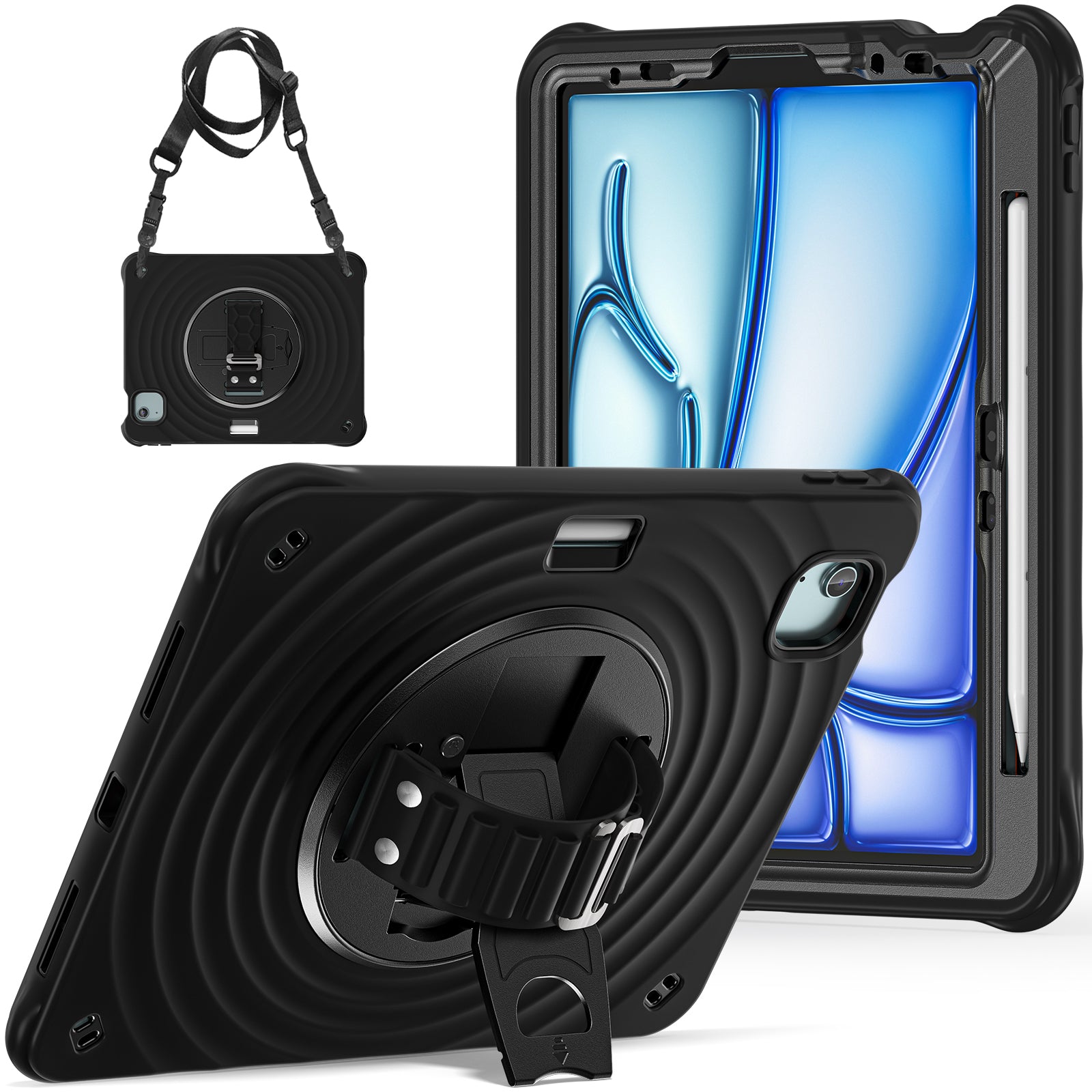 Rixus RXTC08 Anti Shock Case For iPad Air 11" (2024), Air 4 10.9" (2020), Air 5 10.9" (2022), Pro 11" (2018, 2020, 2021, 2022