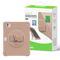 Rixus RXTC08 Anti-Schock Hülle für iPad Air 11" (2024), Air 4 10.9" (2020), Air 5 10.9" (2022), Pro 11" (2018, 2020, 2021, 2022) Latte