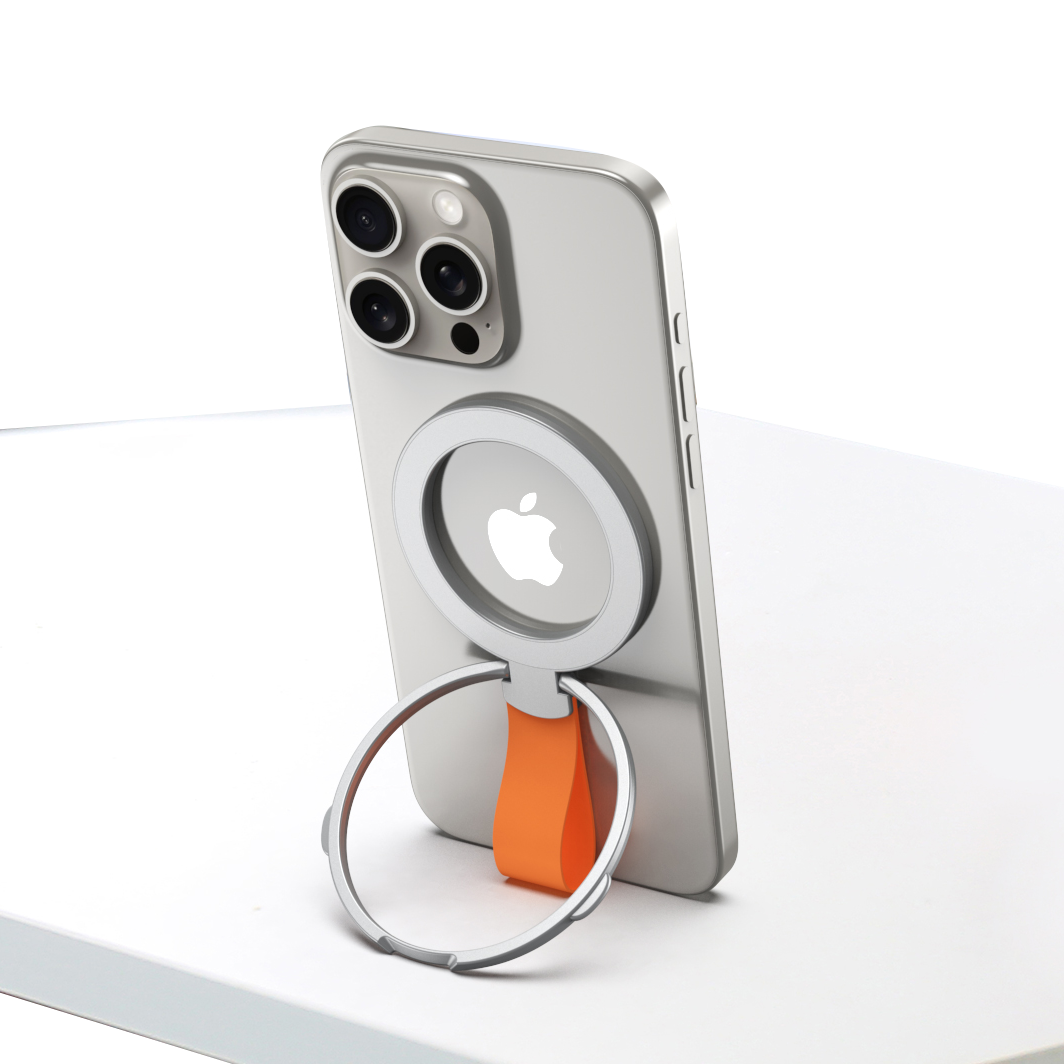Rixus RXPH20SO Mobile Phone Holder With MagSafe + Orange