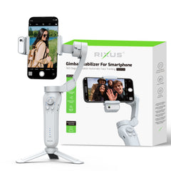 Rixus RXSF43A Smoothes Steady Face Tracking für Vlog, Video, TikTok und Live-Video mit KI-Tracker