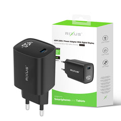 Rixus RXHC13 USB-C Netzteil mit Digitalanzeige