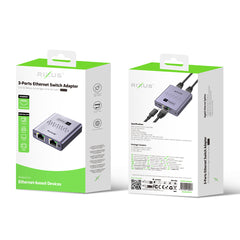 Rixus RXEA03 3-Port-Ethernet-Switch-Adapter