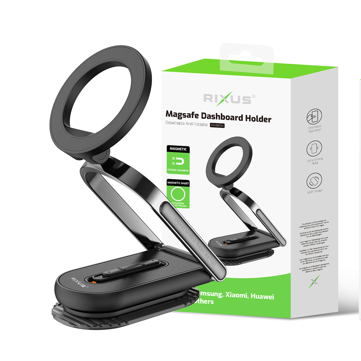Rixus RXHM94 MagSafe Dashboard Holder