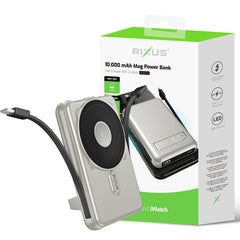 Rixus RXPB76A MagSafe Powerbank mit integriertem Kabel