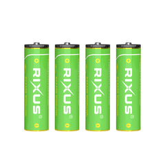 Rixus RXAA05 Wiederaufladbare AA-Batterie 3000mWh mit USB-C Kabel 4er-Pack