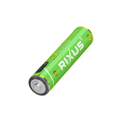 Rixus RXAA07 Wiederaufladbare AAA-Batterie 880mWh mit USB-C-Kabel, 4er-Pack