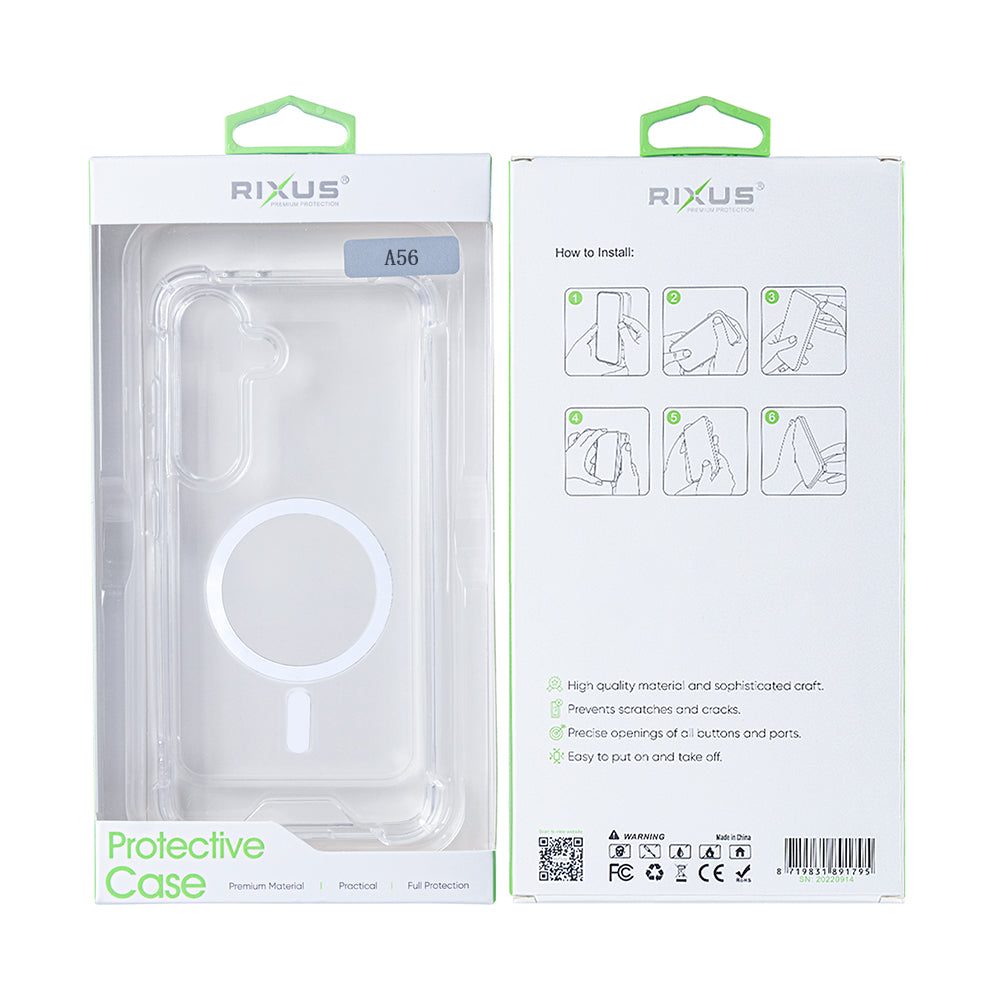 Rixus Anti-Burst Case With MagSafe For Samsung Galaxy A56 A566B