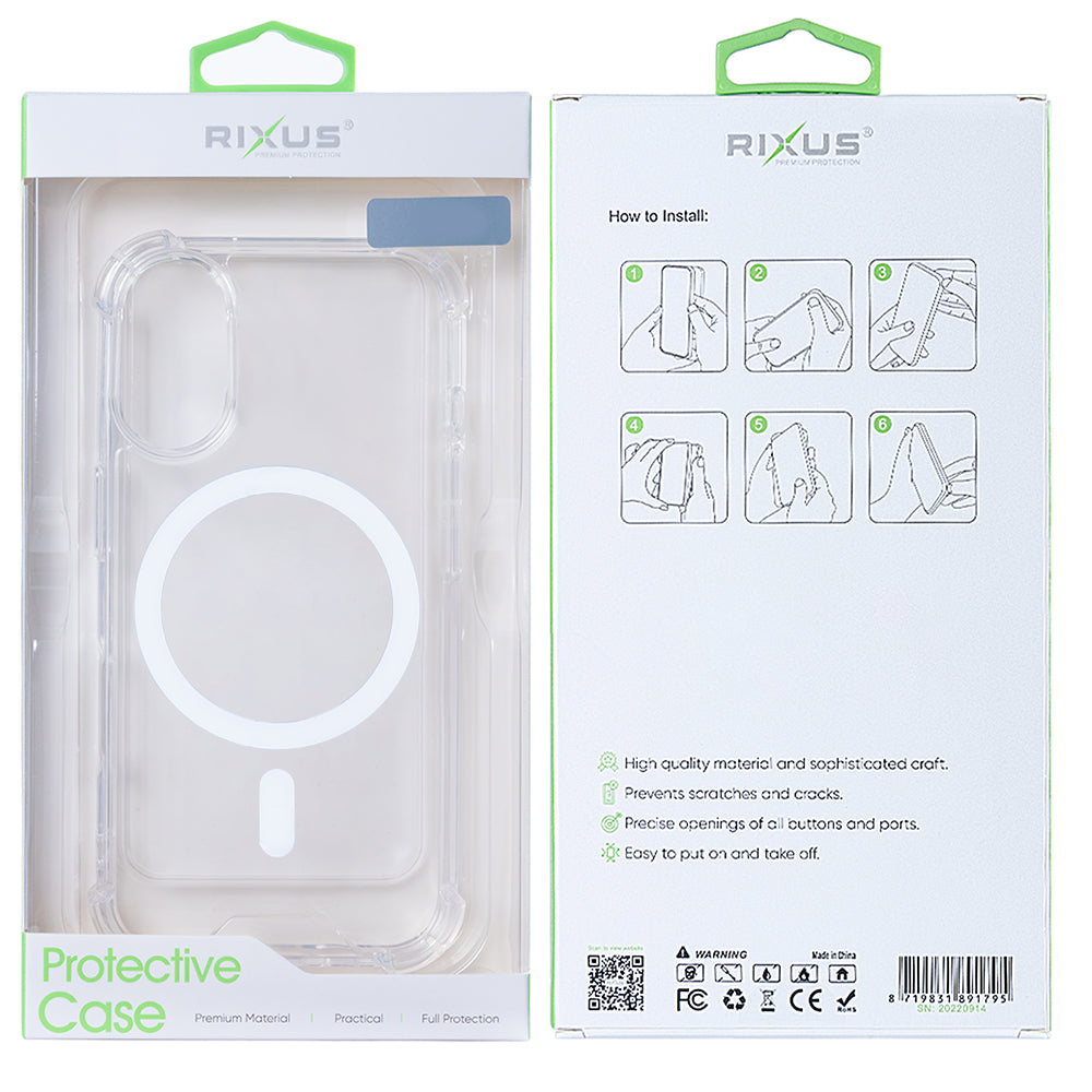 Rixus Anti-Burst Case With MagSafe For Samsung Galaxy S25 Edge S937B