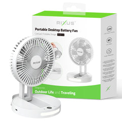Rixus RXBF03 Tragbarer Desktop-Ventilator mit Akku