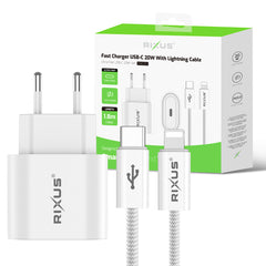Rixus RXHC20L USB-C auf Lightning Schnellladekabel