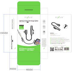 Rixus RXL07 Lade- und Audioadapterkabel für Lightning