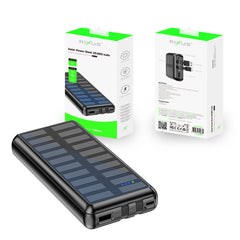 Rixus RXPB47 Solar Powerbank 20000 mAh mit integrierten Kabeln