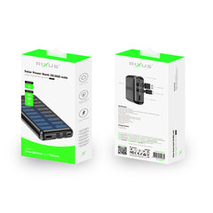 Rixus RXPB47 Solar Powerbank 20000 mAh mit integrierten Kabeln