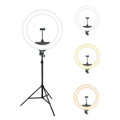 Rixus RXLG14 Selfie-Ringlicht und Haltestab 14 Zoll