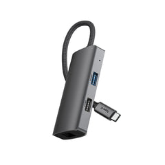 Rixus RXHU07 USB-C auf Ethernet HDMI Adapter mit Dockingstation